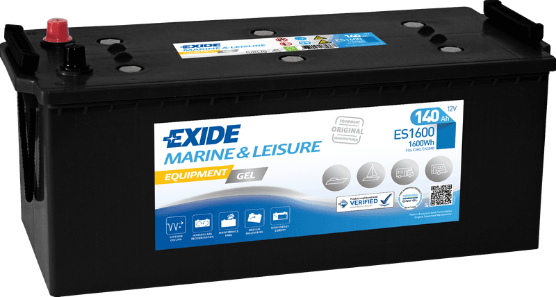 EXIDE Equipment GEL ES1600 140Ah 1600Wh Forbruksbatteri