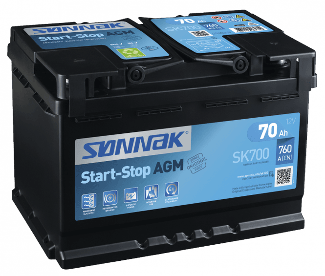 Hovedbilde Sønnak AGM SK700 70Ah. Høy ...