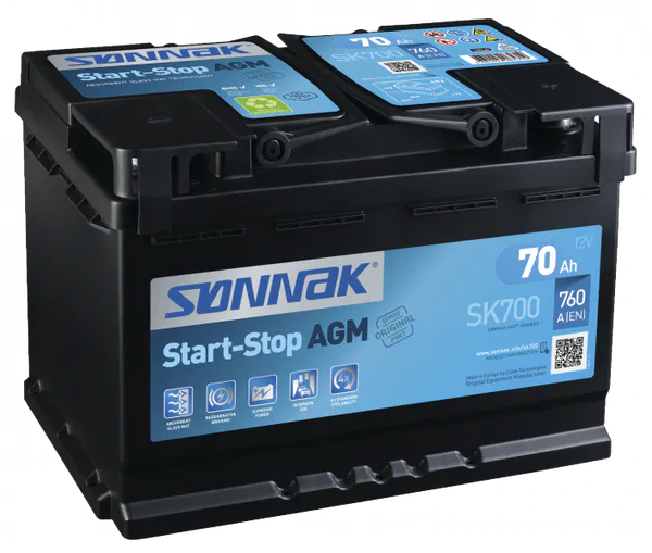 Hovedbilde Sønnak AGM SK700 70Ah. Høy ...