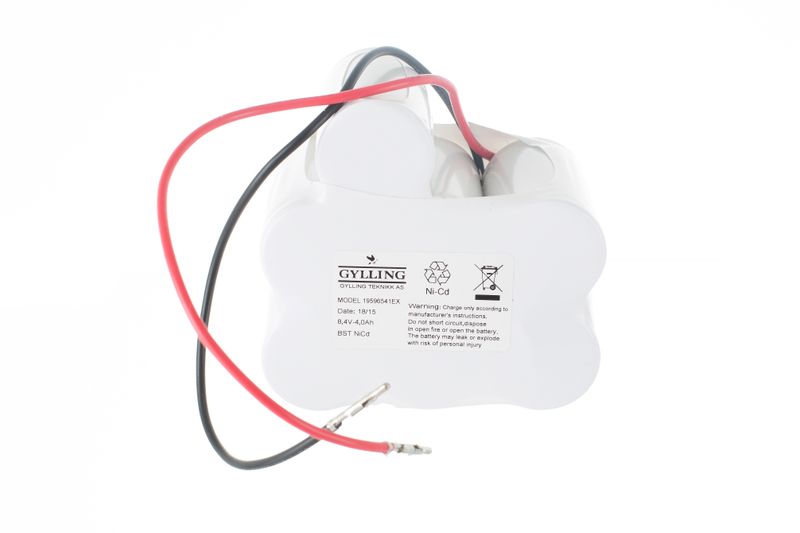 NØDLYSBATTERI  19596541 BST EX 8.4V 4.0Ah L-Shape NiCd