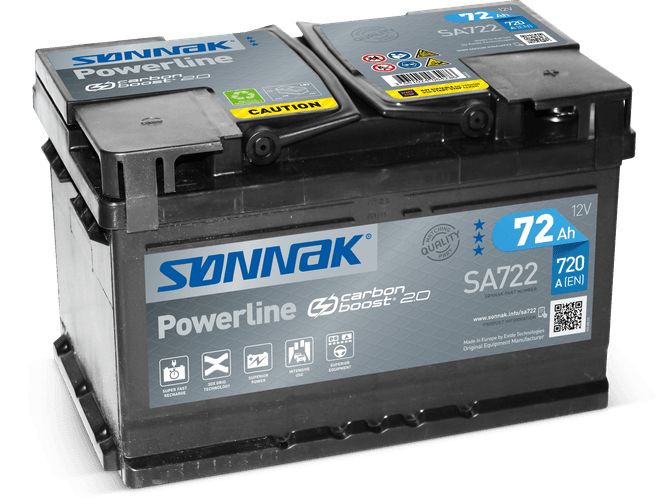 Hovedbilde Sønnak Powerline SA722 72Ah