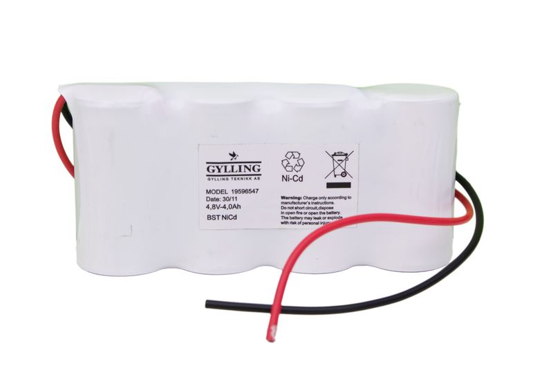 NØDLYSBATTERI  19596547 BST EX 4.8V 4.0Ah NiCd